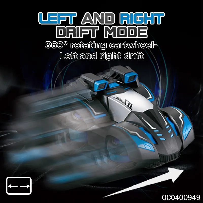 RC Drift Stunt 360 Spin Dancing Remote Control with Light Toys Car for Kids