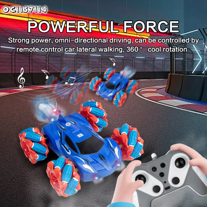 Hobby Grade Lighted up Gift Cheap Wholesale Fancy RC Stunt Cars Remote Control Toys Car for Boys