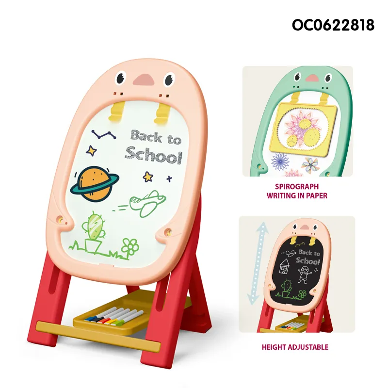 Popular Plastic Reusable Kids Double Sided Drawing Magic Montessori Educational Board