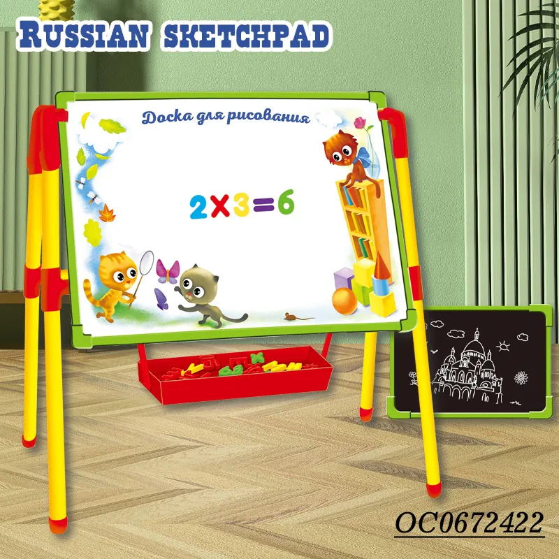 Wholesale Montessori Early Children Education Double Sided White Plastic Magnetic Children Tablet Drawing Board