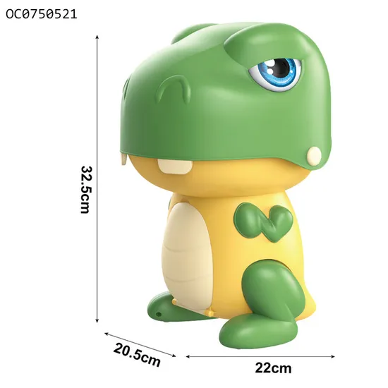 Wholesale Cartoon Dinosaur Design Hamburger Plastic Toy Fast Food Kitchen Plastic Children House Play Gift Set Toys