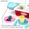 Wholesale Children Plastic Dish Washing Sink Set Spray Pretend Play Vegetable Fruit Food Kitchen Toy