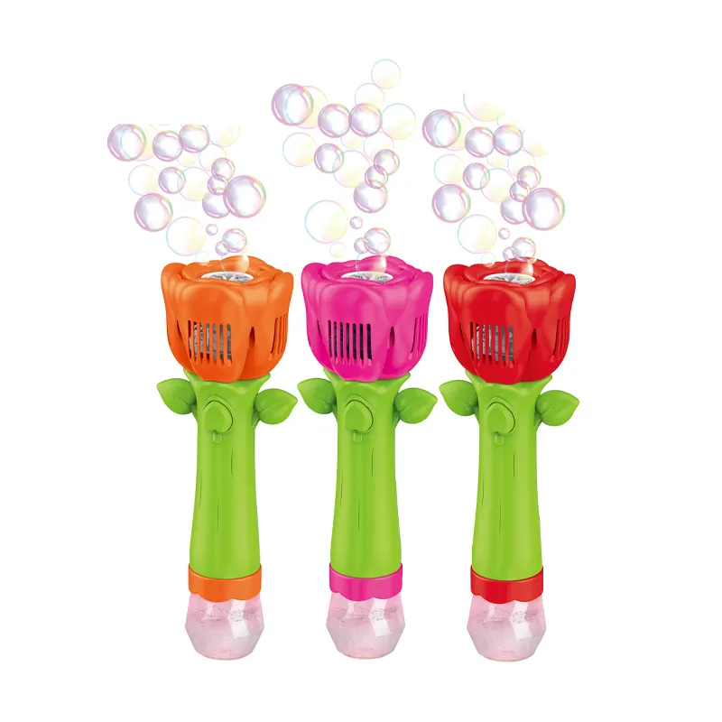 Kids Summer Game Light up Customized Automatic Plastic 2026 Bubble Making Blowing Stick Machine Toys