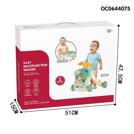 Educational Musical Custom Electric Multifunction Wholesale Designed Kids Infant Baby Walker with Wheels