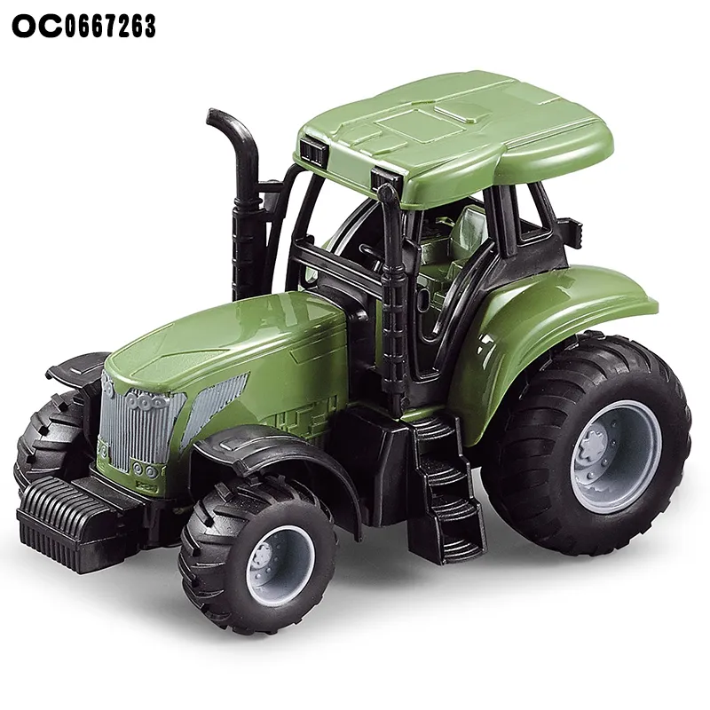 Wholesale Transportation Wood and Construction Remote Control Electronics RC Farm Car Toy Tractor for Children Kids
