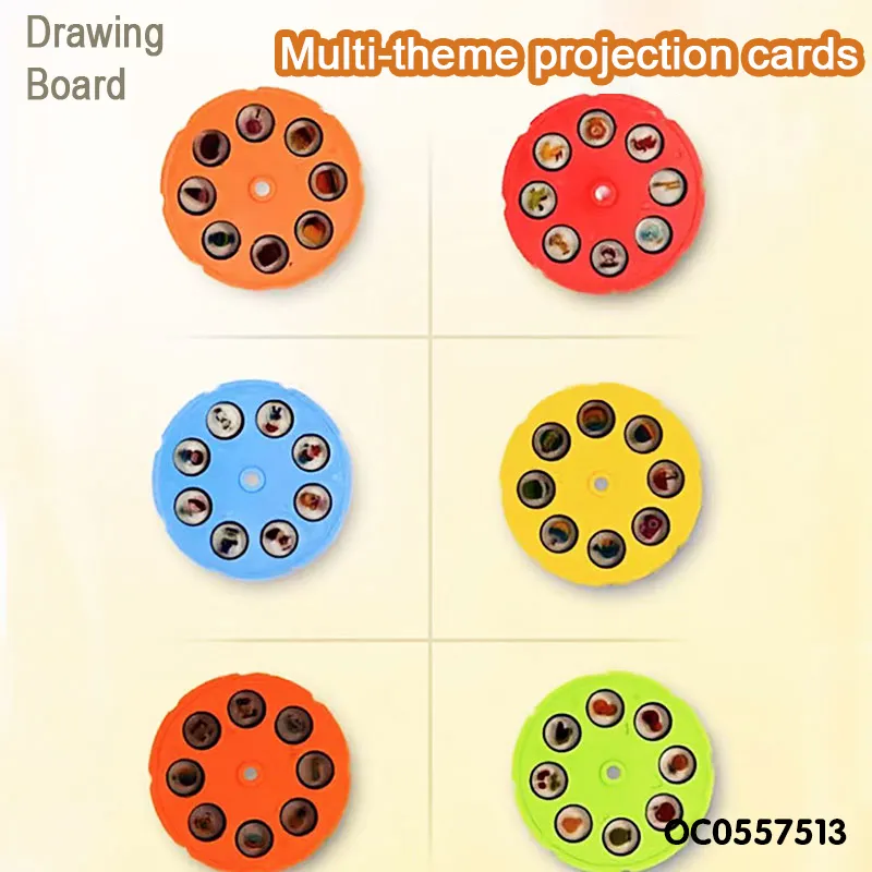 Kids Colour Set Toys Creative Projector Wholesale Magnetic Writing Drawing Table Board