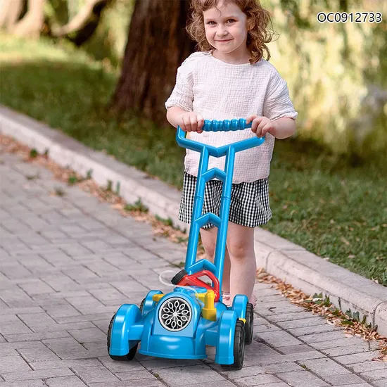 Bubble Blower Toys Electric Lawn Mower Bubbles Machine for Outdoor Game Kids
