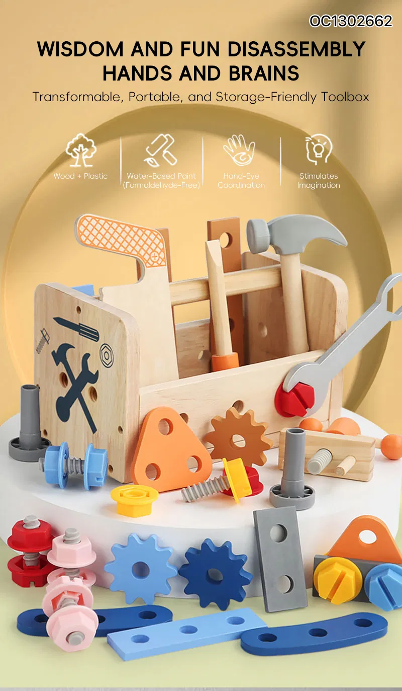 Little Engineer Kids Assembly DIY Montessori Tool Box Kid Hands on Early Learning Screw Set and Nuts Plastic 2026 Assembling Tool Toy