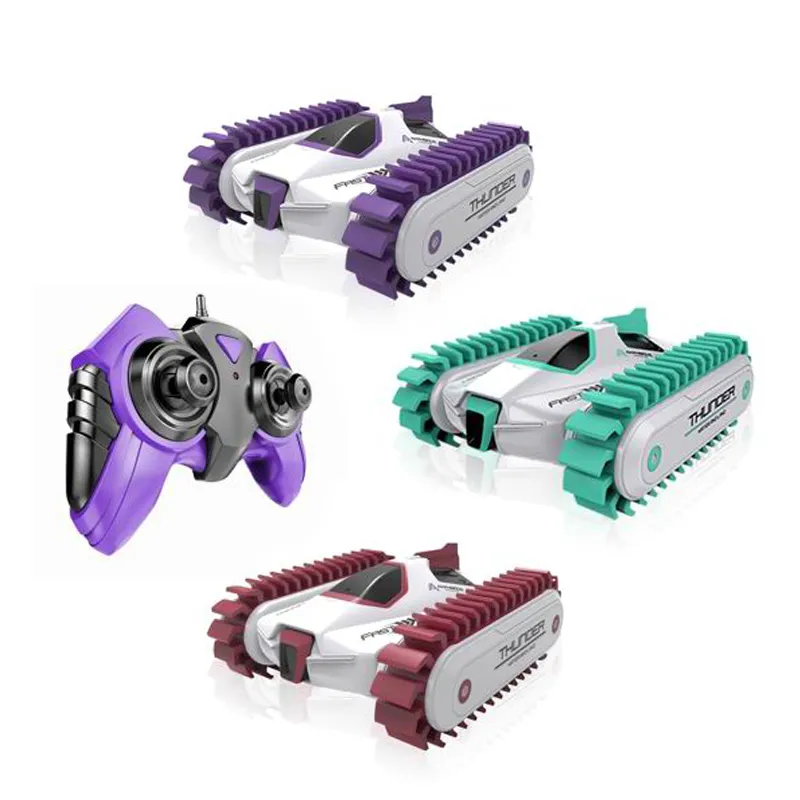 Wholesale New Model Land and Water Vehicle Amphibious Remote Control Stunt Double Sided RC Car Toy