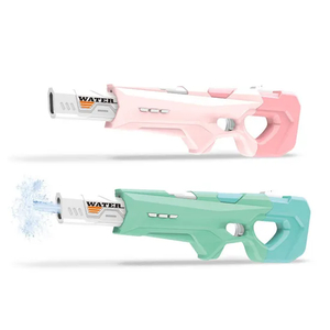 Plastic Handheld Water Game Water Shooter Gun Electric Automatic High Pressure Toy for Children with Water Sucking Function