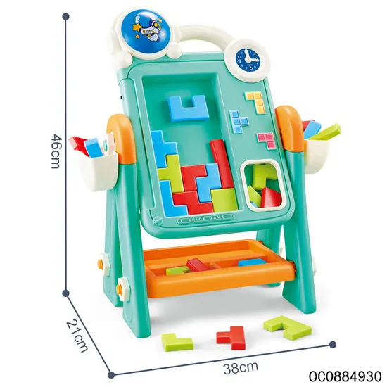 Montessori Building DIY Drawing Educational Kids Toys Wholesale Magnetic Writing Smart Drawing Board