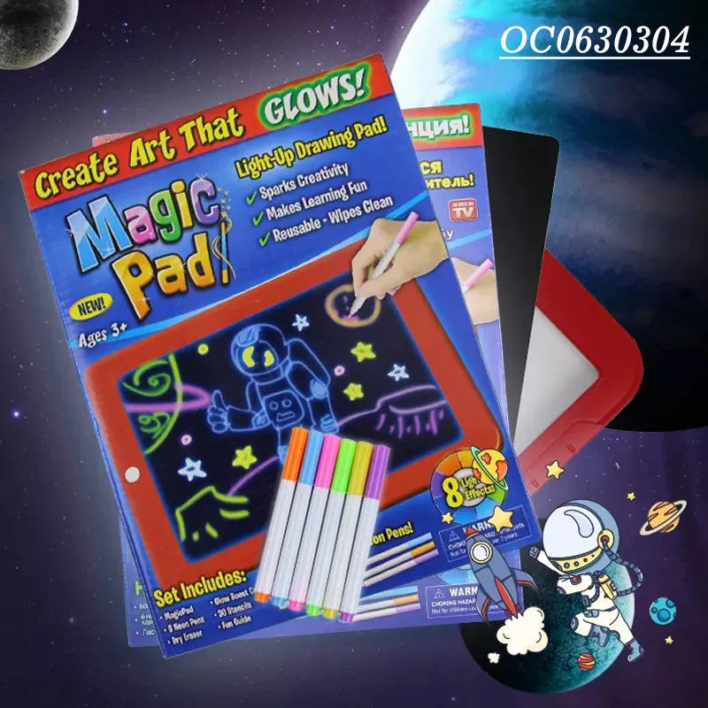 Wholesale Montessori Education Color Magnetic Electronic Magic 3D Writing LED LCD Drawing Boards for Kids