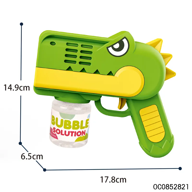 Multi Holes Light up Electric Dinosaur Bubble Maker Machine Guns for Kids