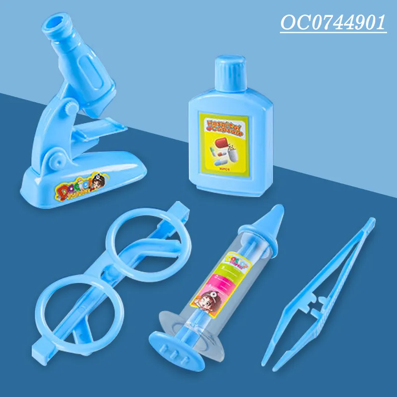16PCS Pretend Play Bag Plastic Educational Montessori Interactive Children's Creative Doctor Toys Set for Kids