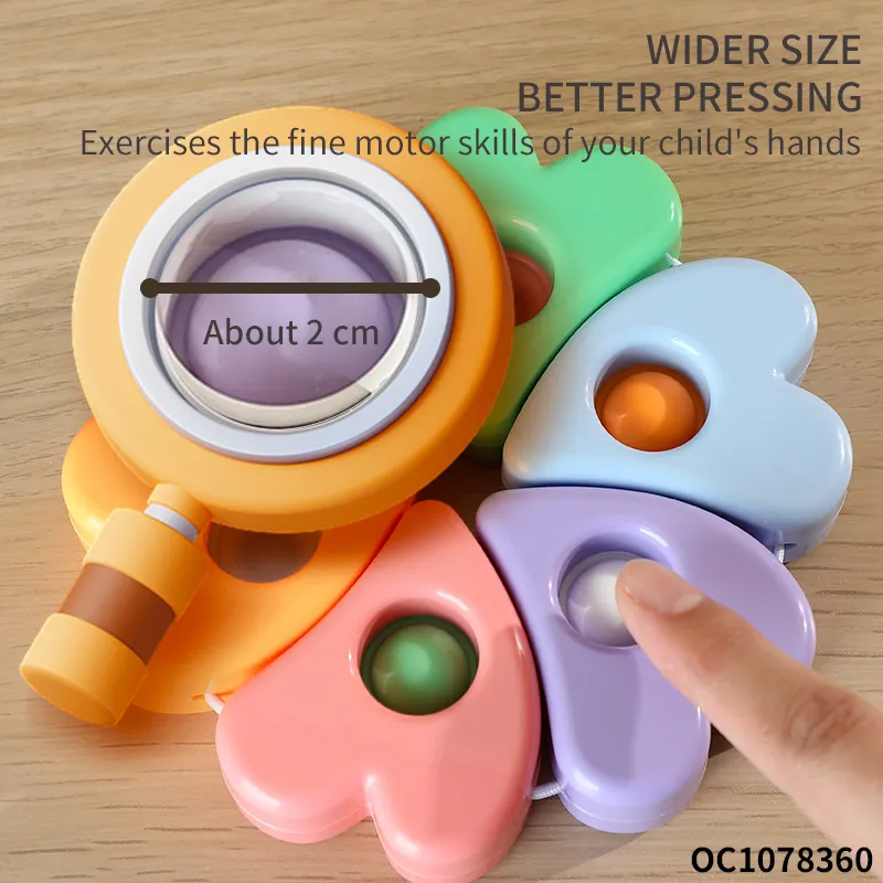 Baby Kids Children Games Customizable Anti Stress Fidget Tactile Hand Eye Coordination Training Toy Bubble Press Button Toy
