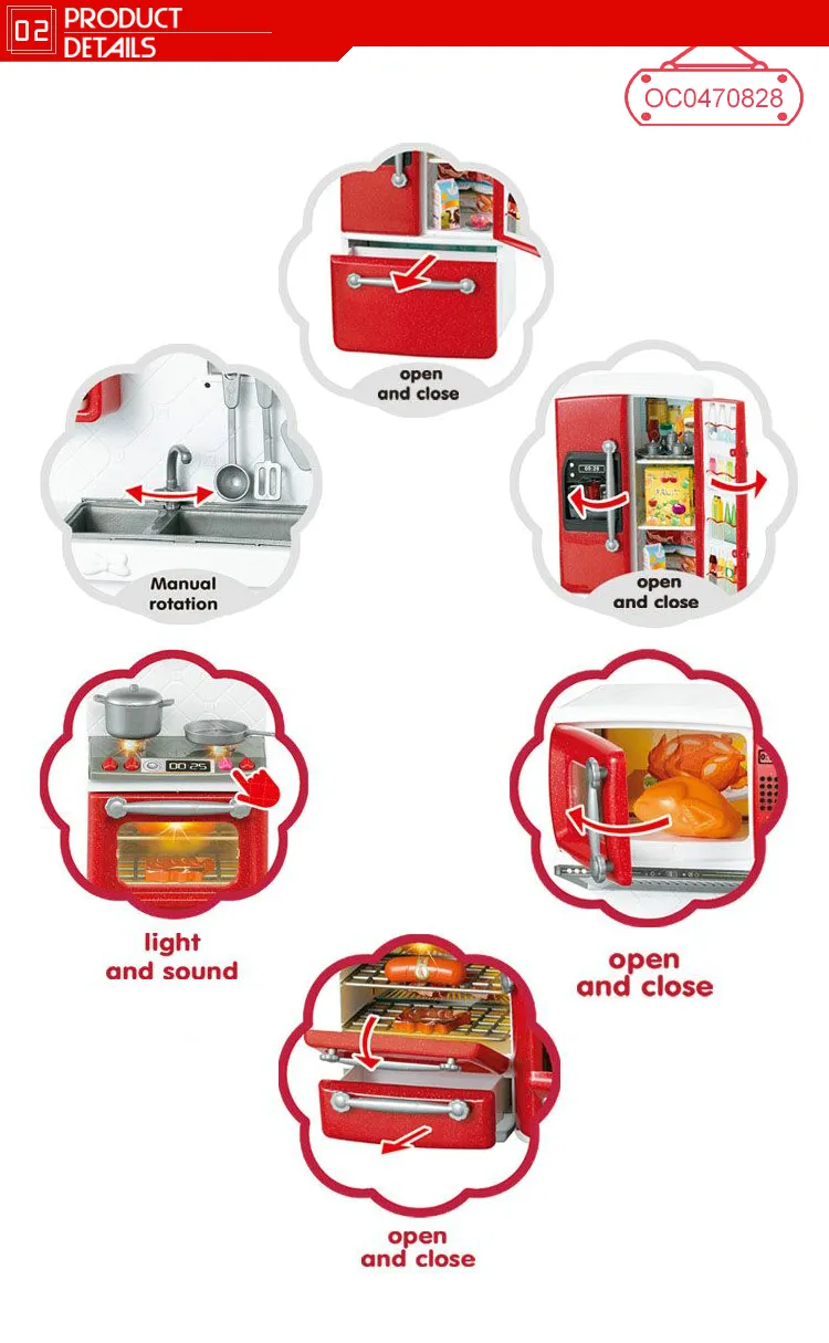 Wholesale Pretend Plastic Children House Hold Mini Plastic Kitchen Play Toy Set