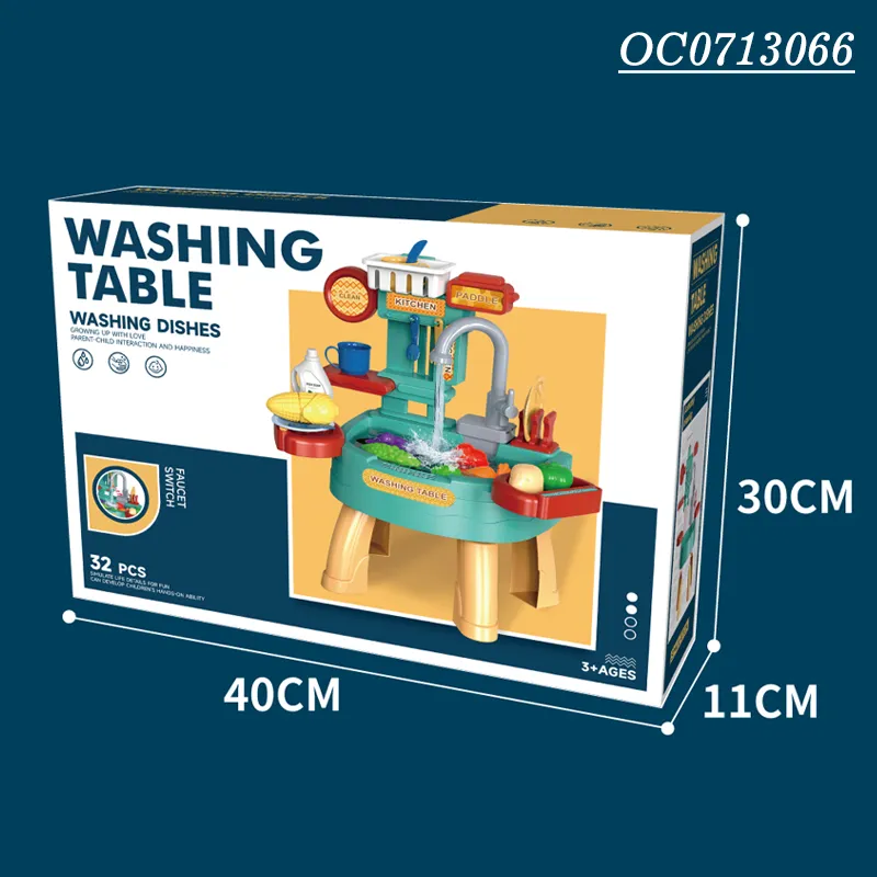 Wholesale Educational Pretend Play Children Vegetable Washing Machine Spray Children's Plastic Kitchen Toys