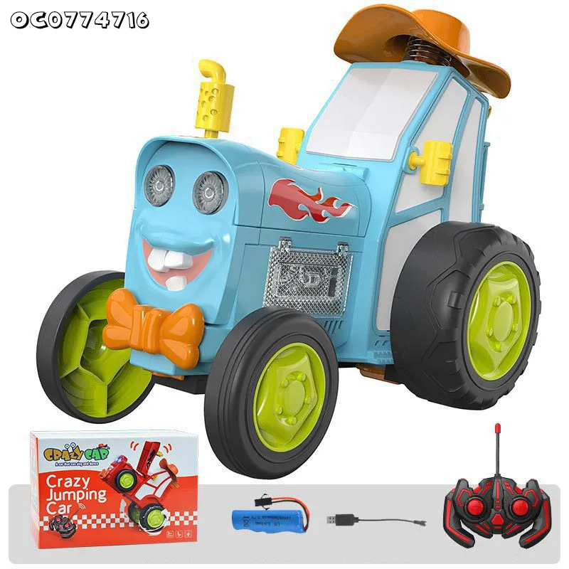 Drift Radio Control Electric Fancy Stunt Model Toys RC Car with Flashing Light and Sound for Kids