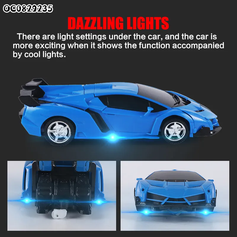 Wholesale Deformation Robot Car Model Display 1: 18 Scale Model Wheel RC Remote Control Car for Kids