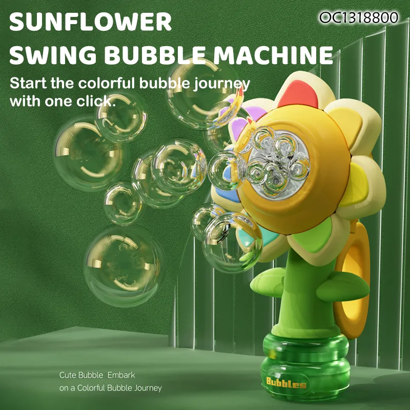 Kids Bubble Machine Blaster Blower Maker Outdoor Toys Plastic LED Lighted up Soap Water Battery Powered Bubble Guns
