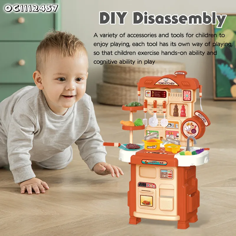 Wholesale Plastic Vegetables and Fruits Kitchen Children House Pretend Play Set Toys for Kids