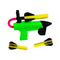 Promotional Toys Interactive Kids Shooting Game Manual Plastic Large Fun Indoor Play Toys Catapult Soft Bullets Gun