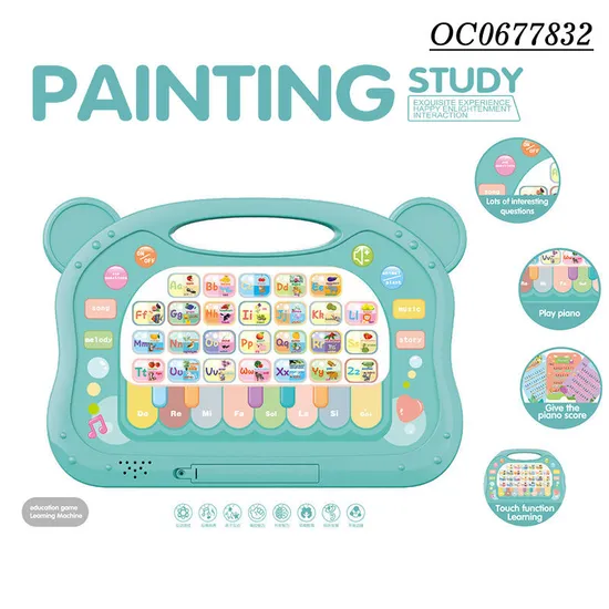 Montessori Popular DIY Educational Intelligent Learning Machine Children Double Sided Magnetic Drawing Board Toy