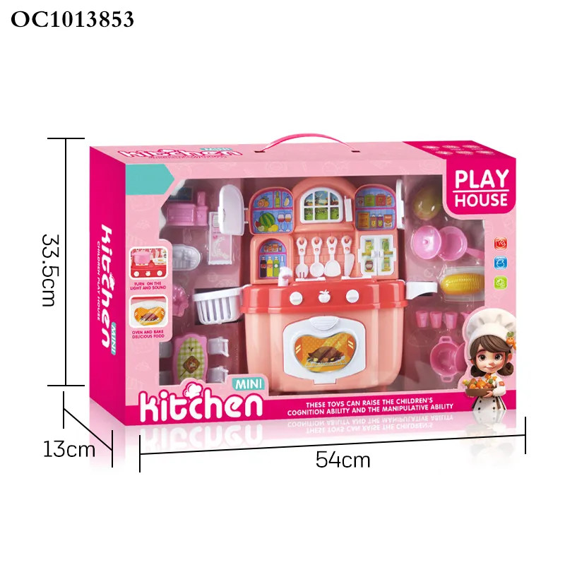 Wholesale Fun Little Girls Play Set Role Playing Educational Pretend Cooking Small Games Children's Plastic Kitchen Tool Set Toys for Kids