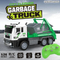 Lighted up City Sanitation Cleaning Plastic Kids Remote Control Model Car 1: 24 Garbage Toys Truck