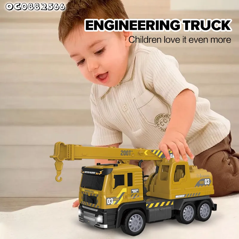 Wholesale 4 Channels Mini Engineering Model 1: 24 Remote Control Car Truck Toy with Light