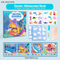 Wholesale Sea Animal Handmade Stickers Books Shapes and Colors Early Educational Water Doodle Creative Book Toys for Kids