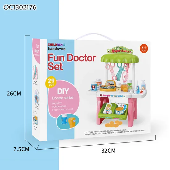Educational Baby Children Game Role Play Tools Interactive Creative Hospital Montessori Doctor Set for Kids