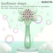 Outdoor Sunflower Pattern 2 in 1 Wholesale Baby Kids Bubble Gun Toys with Fan