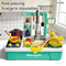 Wholesale Girl Pretend Spray Play Battery Operated Children's Plastic Kitchen Play Set Toy with Running Water Washing Machine