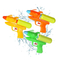 2025 New Arrival Transparent Mini Plastic Portable Water Gun Toys Water Shooting Game for Summer Hot Selling Items