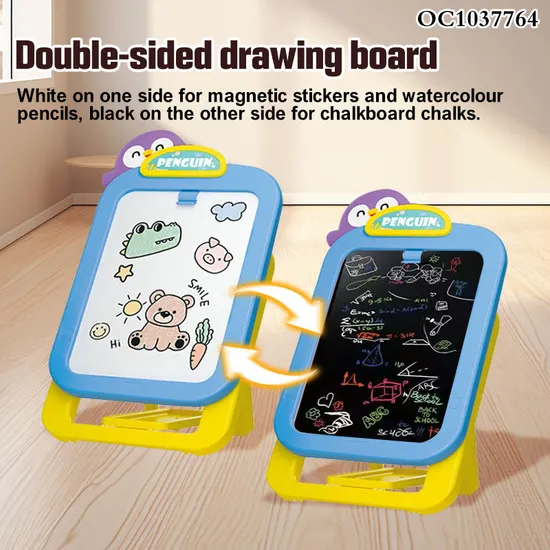 Wholesale Plastic Magnetic Writing Kids Montessori Toys and Double Sides Educational Drawing Boards