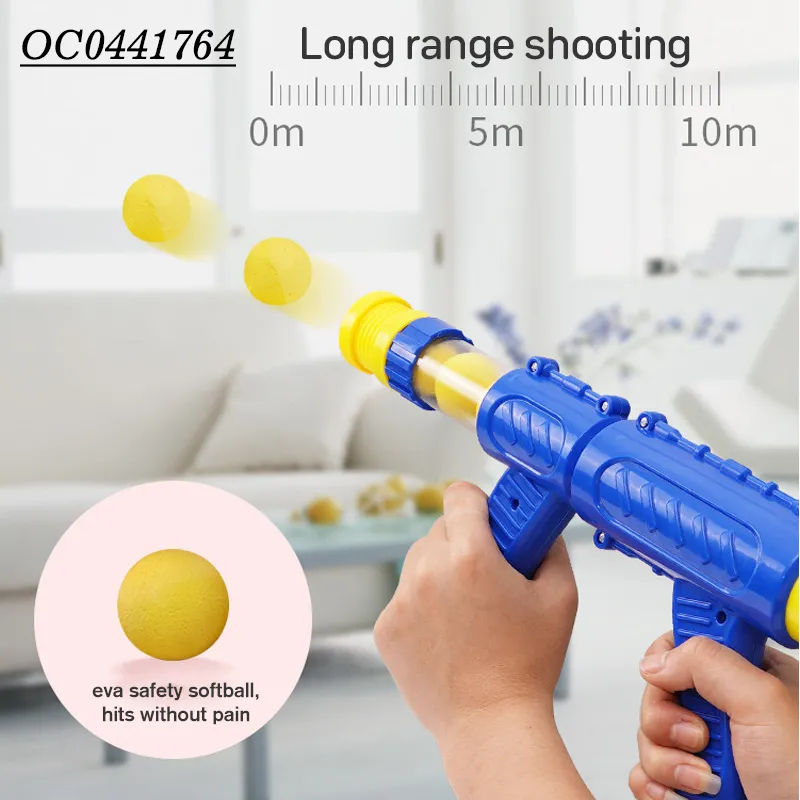 Funny Shooting Ducks Feeding Game Foam Rubber Soft Ball Gun Toy for Kids