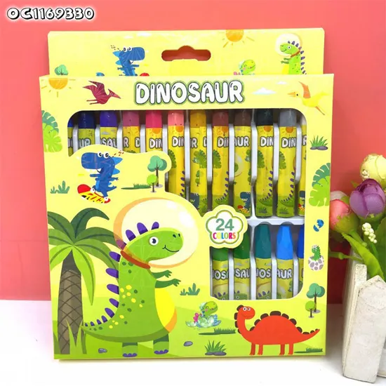 Wholesale Painting Dinosaur Parking Artist Tools and Art Materials Set Pencil Crayons Box Set Drawing Toy for Kids