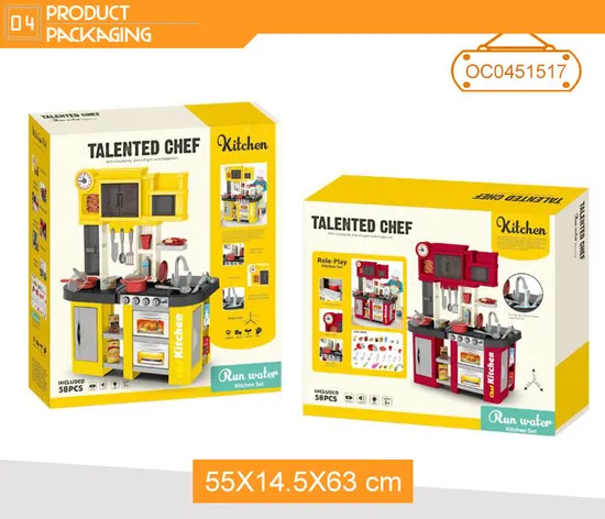 Wholesale Toy Pretend Water Function Baby Spray Children's Plastic Kitchen Role Play Cooking Set for Kids