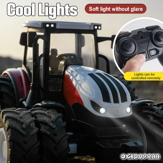8 Wheels Boys Simulation Farmer Car Kids Tractor Remote Controlled Model 1: 24 Scale Toy Car