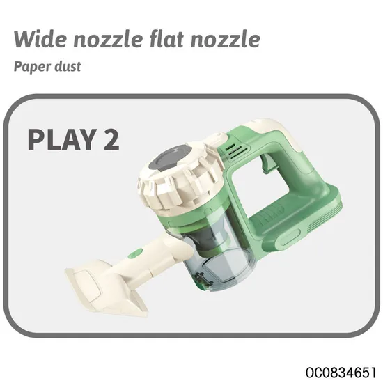 Play Educational Toy Handheld Vacuum Cleaner Plastic Preschool Indoor Cleaning Tools Toys