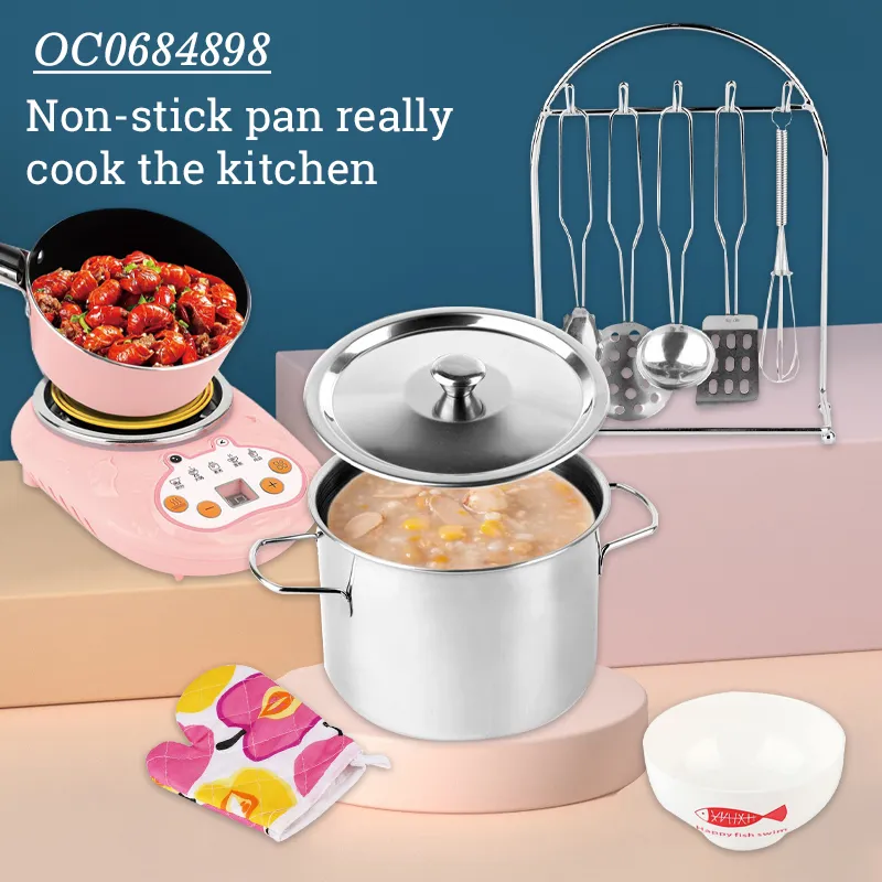 Wholesale Electronic Mini Real Pretend Cooking Children House Play Kitchen Toys Set for Kids