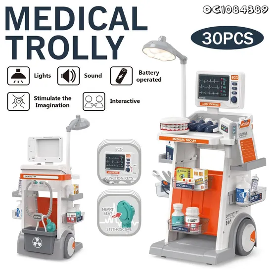 Wholesale Interactive Creative Doctor Nurse Role Play Medical Tools Kids Gift Toys Dentist Pretend Montessori Play Set