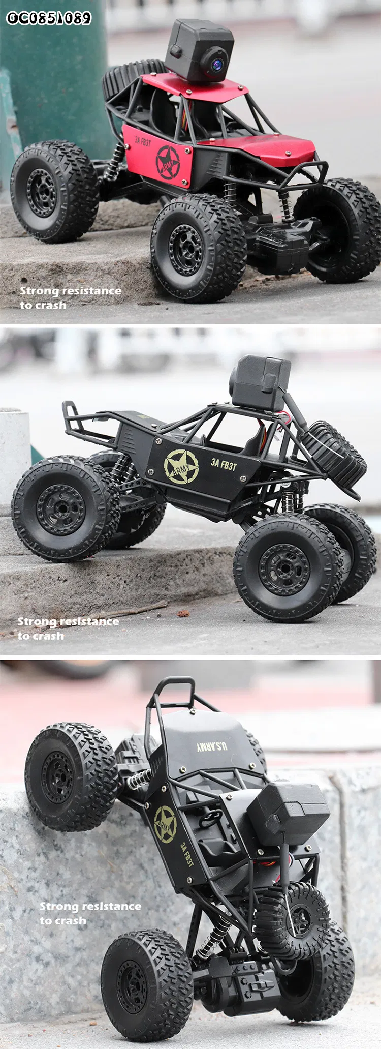 Wholesale Electronic Toys Remote Control Alloy off Road RC Model Car with Camerawifi
