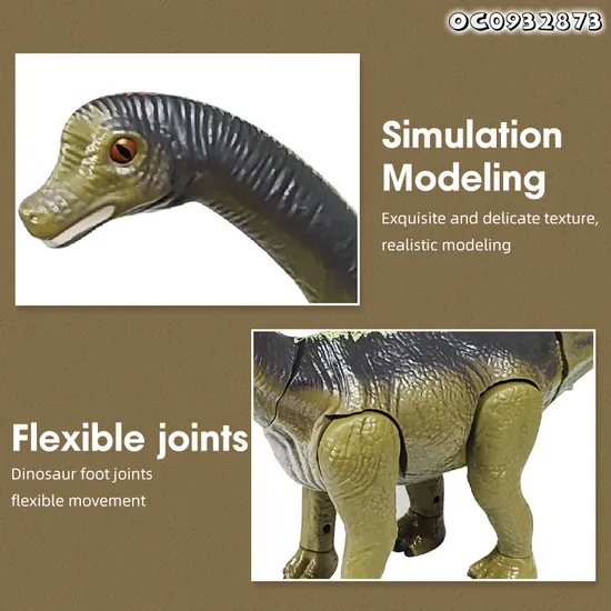 Hot Selling Life Size 2.4GHz Remote Control Simulation Walking RC Dinosaur Plastic Brachiosaurus Model Toys for Kids Children