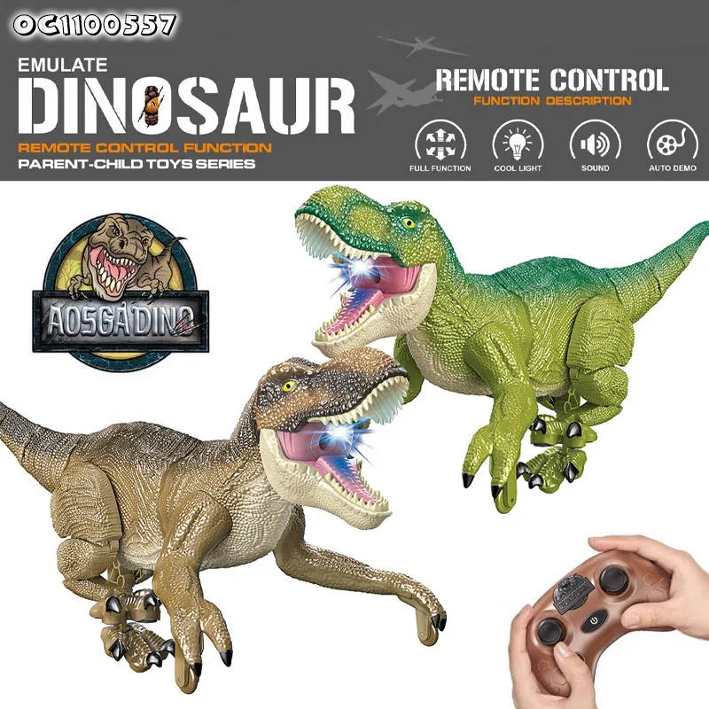 The Best Kids Simulation Dinosaur Games Open Mouth Big T Rex Dinosaur Remote Controlled Animal Toys with Light and Sound for Kid