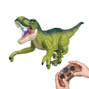 The Best Kids Simulation Dinosaur Games Open Mouth Big T Rex Dinosaur Remote Controlled Animal Toys with Light and Sound for Kid