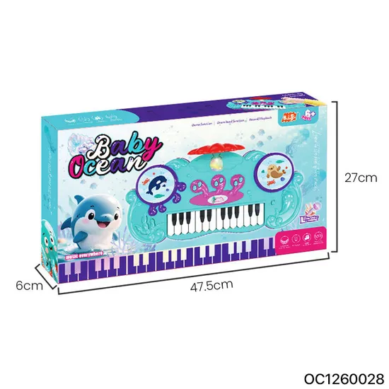 Wholesale 24 Key Piano Baby Electronic Instrument Baby Educational Musical Toy Keyboard