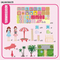 Wholesale 183PCS Doll House Plastic Block Model Building Handmade Toy