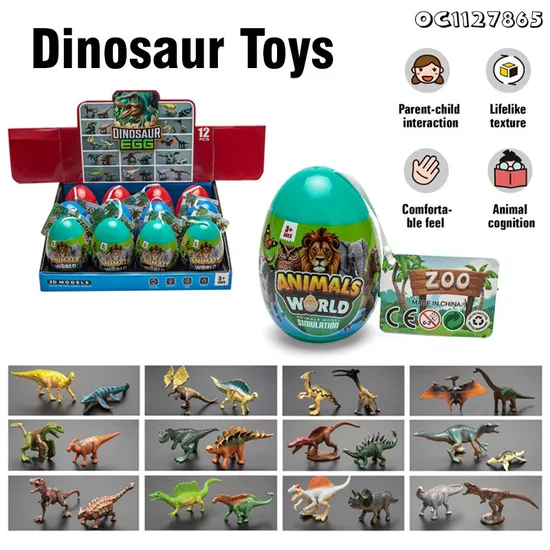 Moveable Tiny Toys Collectable Simulation Realistic PVC 3D Dinosaur Toys Jurassic Set Figure Model Toys with Egg for Decoration